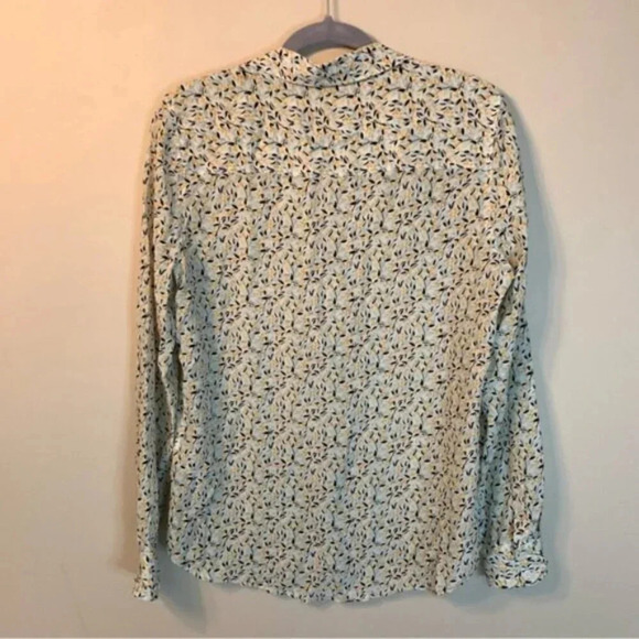 Equipment 100% Silk Printed Long Sleeve Button Up Shirt  Blouse M - Picture 4 of 10
